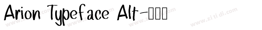 Arion Typeface Alt字体转换